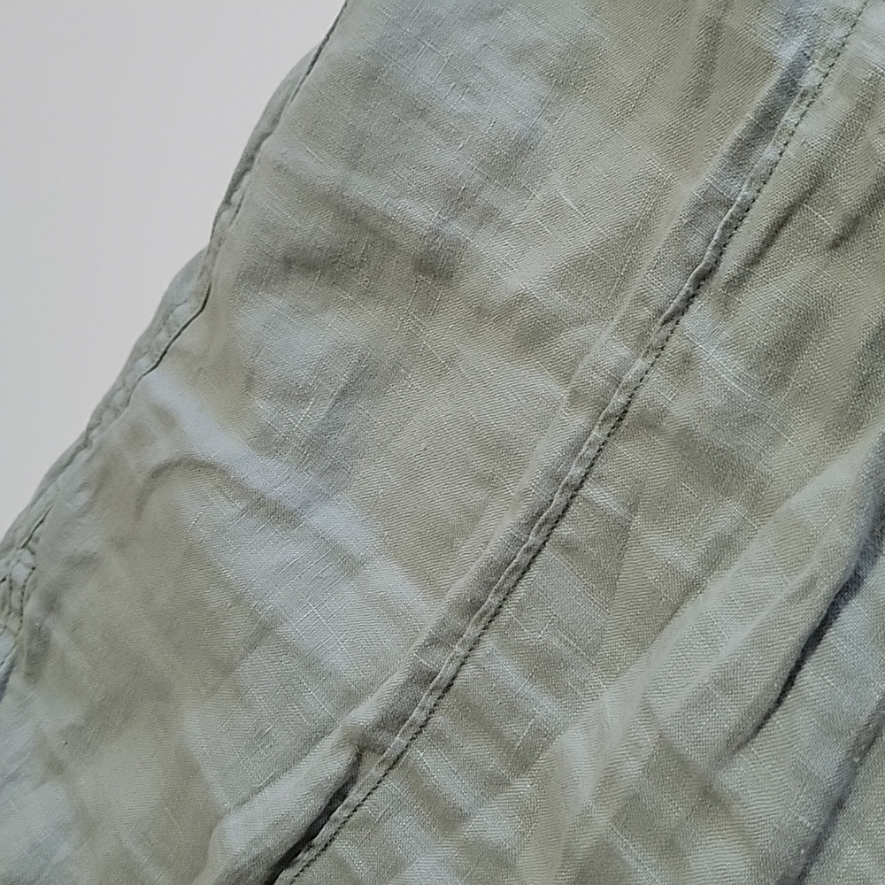 H by Halston Green 100% Linen Joggers L - Picture 10 of 10